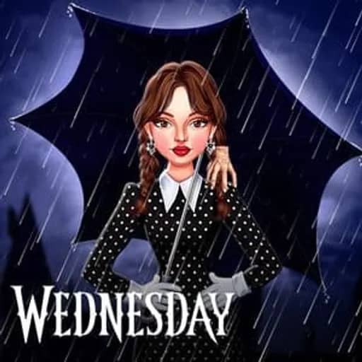 Celebrity Wednesday Addams Style HTML5 game