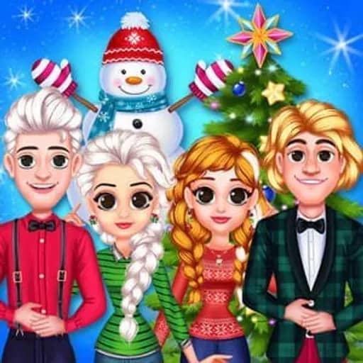 Frozen Princess Christmas Celebration HTML5 game