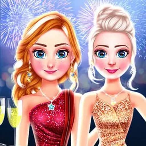 Frozen Princess New year’s Eve HTML5 game
