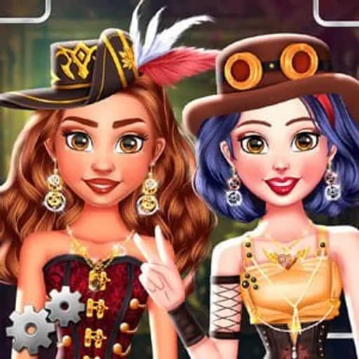 Princess Girls Steampunk Rivalry HTML5 game