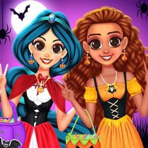 Princess Happy Halloween Party HTML5 game