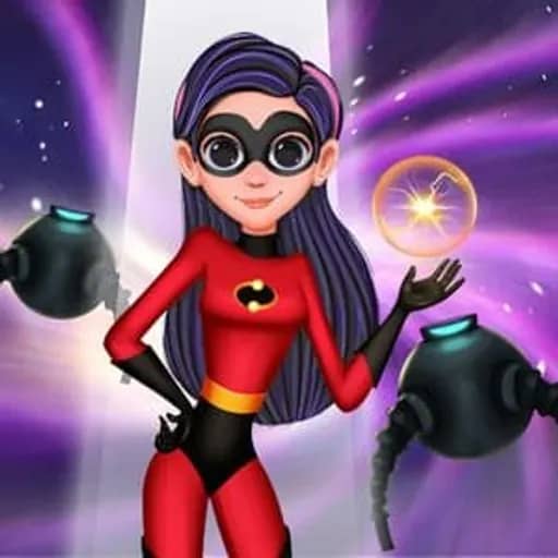 Superhero Violet Fashion Shoot HTML5 game