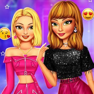 BFFs Black And Pink Fashionista